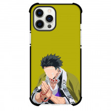 Demon Slayer Gyomei Himejima Phone Case For iPhone Samsung Galaxy Pixel OnePlus Vivo Xiaomi Asus Sony Motorola Nokia - Gyomei Himejima Portrait Minimalist On Olive Background