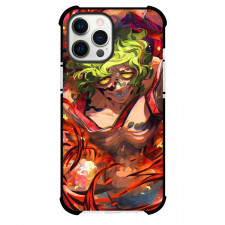 Demon Slayer Gyutaro Phone Case For iPhone Samsung Galaxy Pixel OnePlus Vivo Xiaomi Asus Sony Motorola Nokia - Gyutaro Zombie Face Red Background