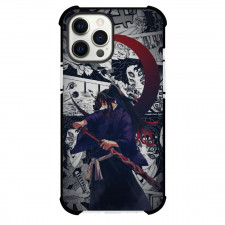 Demon Slayer Kokushibo Phone Case For iPhone Samsung Galaxy Pixel OnePlus Vivo Xiaomi Asus Sony Motorola Nokia - Kokushibo Attack Mode On Comic Background