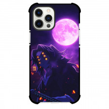 Demon Slayer Kokushibo Phone Case For iPhone Samsung Galaxy Pixel OnePlus Vivo Xiaomi Asus Sony Motorola Nokia - Kokushibo Purple Full Moon Background