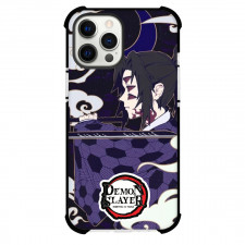 Demon Slayer Kokushibo Phone Case For iPhone Samsung Galaxy Pixel OnePlus Vivo Xiaomi Asus Sony Motorola Nokia - Kokushibo Side Portrait Illustration