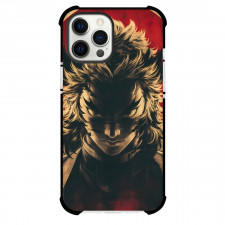 Demon Slayer Kyojuro Rengoku Phone Case For iPhone Samsung Galaxy Pixel OnePlus Vivo Xiaomi Asus Sony Motorola Nokia - Kyojuro Rengoku Anime Art Japan Flag Background