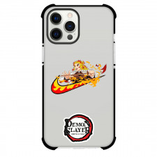 Demon Slayer Kyojuro Rengoku Phone Case For iPhone Samsung Galaxy Pixel OnePlus Vivo Xiaomi Asus Sony Motorola Nokia - Kyojuro Rengoku Crossover Nike Sticker