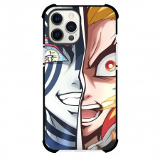 Demon Slayer Phone Case For iPhone Samsung Galaxy Pixel OnePlus Vivo Xiaomi Asus Sony Motorola Nokia - Kyojuro Rengoku Akaza Half Portrait