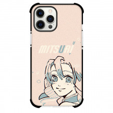 Demon Slayer Mitsuri Kanroji Phone Case For iPhone Samsung Galaxy Pixel OnePlus Vivo Xiaomi Asus Sony Motorola Nokia - Mitsuri Kanroji Illustration On Pink Background