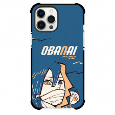 Demon Slayer Obanai Iguro Phone Case For iPhone Samsung Galaxy Pixel OnePlus Vivo Xiaomi Asus Sony Motorola Nokia - Obanai Iguro Illustration On Blue Background