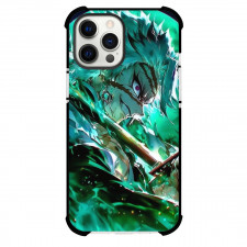 Demon Slayer Sanemi Shinazugawa Phone Case For iPhone Samsung Galaxy Pixel OnePlus Vivo Xiaomi Asus Sony Motorola Nokia - Sanemi Shinazugawa Grin Smile Moon Background