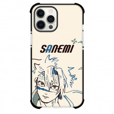 Demon Slayer Sanemi Shinazugawa Phone Case For iPhone Samsung Galaxy Pixel OnePlus Vivo Xiaomi Asus Sony Motorola Nokia - Sanemi Shinazugawa Illustration On White Background