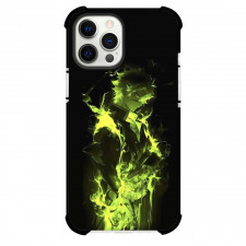 Demon Slayer Sanemi Shinazugawa Phone Case For iPhone Samsung Galaxy Pixel OnePlus Vivo Xiaomi Asus Sony Motorola Nokia - Sanemi Shinazugawa Yellow Green Black Background