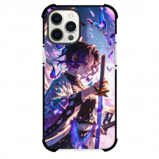 Demon Slayer Shinobu Kocho Phone Case For iPhone Samsung Galaxy Pixel OnePlus Vivo Xiaomi Asus Sony Motorola Nokia - Shinobu Kocho Closed Eyes Drawing Sword
