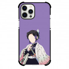 Demon Slayer Shinobu Kocho Phone Case For iPhone Samsung Galaxy Pixel OnePlus Vivo Xiaomi Asus Sony Motorola Nokia - Shinobu Kocho Portrait Minimalist On Purple Background