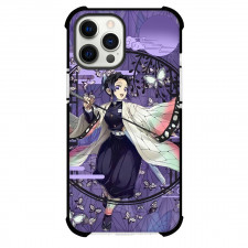 Demon Slayer Shinobu Kocho Phone Case For iPhone Samsung Galaxy Pixel OnePlus Vivo Xiaomi Asus Sony Motorola Nokia - Shinobu Kocho Purple Abstract Background