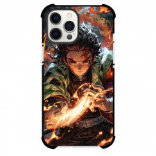 Demon Slayer Tanjiro Kamado Phone Case For iPhone Samsung Galaxy Pixel OnePlus Vivo Xiaomi Asus Sony Motorola Nokia - Tanjiro Kamado Cursing Fire