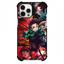 Demon Slayer Tanjiro Kamado Phone Case For iPhone Samsung Galaxy Pixel OnePlus Vivo Xiaomi Asus Sony Motorola Nokia - Tanjiro Kamado Fighting Images Collage