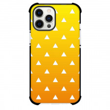 Demon Slayer Zenitsu Agatsuma Phone Case For iPhone Samsung Galaxy Pixel OnePlus Vivo Xiaomi Asus Sony Motorola Nokia - Zenitsu Agatsuma Symbol Background