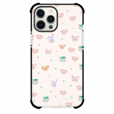 Duffy And Friends Phone Case For iPhone Samsung Galaxy Pixel OnePlus Vivo Xiaomi Asus Sony Motorola Nokia - Duffy And Friends Avatar Pattern Art Beige Background