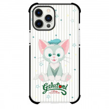 Duffy And Friends Gelatoni Phone Case For iPhone Samsung Galaxy Pixel OnePlus Vivo Xiaomi Asus Sony Motorola Nokia - Gelatoni Sitting On White Stripe Background