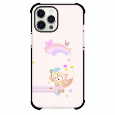 Duffy And Friends Linabell Phone Case For iPhone Samsung Galaxy Pixel OnePlus Vivo Xiaomi Asus Sony Motorola Nokia - Linabell Playing With Bubble On Pink Background