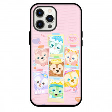 Duffy And Friends Phone Case For iPhone Samsung Galaxy Pixel OnePlus Vivo Xiaomi Asus Sony Motorola Nokia - Duffy And Friends Polaroid Picture On Pink Background