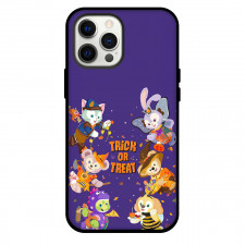 Duffy And Friends Phone Case For iPhone Samsung Galaxy Pixel OnePlus Vivo Xiaomi Asus Sony Motorola Nokia - Duffy And Friends Trick Or Treat Poster Purple Background