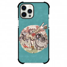 Dandadan Phone Case For iPhone Samsung Galaxy Pixel OnePlus Vivo Xiaomi Asus Sony Motorola Nokia - Characters Flying Chased by Monsters