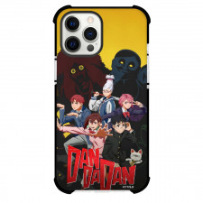 Dandadan Phone Case For iPhone Samsung Galaxy Pixel OnePlus Vivo Xiaomi Asus Sony Motorola Nokia - Characters with Monsters in the Background