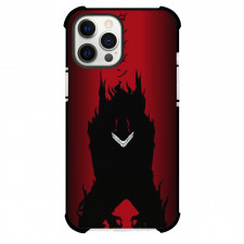 Dandadan Ken Takakura Okarun Phone Case For iPhone Samsung Galaxy Pixel OnePlus Vivo Xiaomi Asus Sony Motorola Nokia - Ken Takakura Okarun Silhouette Red Background