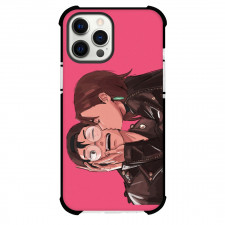 Dandadan Phone Case For iPhone Samsung Galaxy Pixel OnePlus Vivo Xiaomi Asus Sony Motorola Nokia - Ayase Momo and Okarun Kissing Cheek
