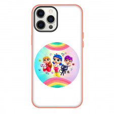 Dance And Sing with True Phone Case For iPhone Samsung Galaxy Pixel OnePlus Vivo Xiaomi Asus Sony Motorola Nokia - Characters Rainbow Circle Poster