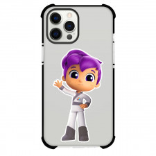 Dance And Sing with True Zee Phone Case For iPhone Samsung Galaxy Pixel OnePlus Vivo Xiaomi Asus Sony Motorola Nokia - Zee Waving Portrait Sticker In Purple Background