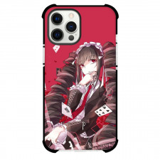 Danganropa Celestia Ludenberg For iPhone Samsung Galaxy Pixel OnePlus Vivo Xiaomi Asus Sony Motorola Nokia - Celestia Ludenberg Side Portrait Red Background