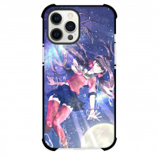 Danganronpa Maki Harukawa Phone Case For iPhone Samsung Galaxy Pixel OnePlus Vivo Xiaomi Asus Sony Motorola Nokia - Maki Harukawa Flying Art with Blue Background