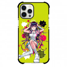 Danganronpa Mikan Tsumiki Phone Case For iPhone Samsung Galaxy Pixel OnePlus Vivo Xiaomi Asus Sony Motorola Nokia - Mikan Tsumiki Depressed Expression on Green Background