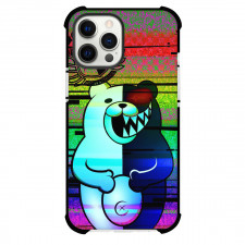 Danganronpa Monokuma Phone Case For iPhone Samsung Galaxy Pixel OnePlus Vivo Xiaomi Asus Sony Motorola Nokia - Monokuma Too Cute Bear on Multi Pattern Background