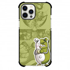 Danganronpa Monodam Phone Case For iPhone Samsung Galaxy Pixel OnePlus Vivo Xiaomi Asus Sony Motorola Nokia - Monodam Robotic Bear with Green Background