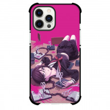 Danganropa Toko Fukawa For iPhone Samsung Galaxy Pixel OnePlus Vivo Xiaomi Asus Sony Motorola Nokia - Toko Fukawa Lying On Table Illustration