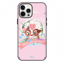 Bambi Phone Case For iPhone Samsung Galaxy Pixel OnePlus Vivo Xiaomi Asus Sony Motorola Nokia - Bambi The Prettiest Deer In Cartoon Pink Poster