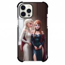 Frozen Case For iPhone Samsung Galaxy Pixel OnePlus Vivo Xiaomi Asus Sony Motorola Nokia - Elsa and Anna Standing 3D Portrait