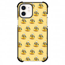 Pluto Phone Case For iPhone Samsung Galaxy Pixel OnePlus Vivo Xiaomi Asus Sony Motorola Nokia - Baby Pluto Smiling Yellow Background Pattern Art