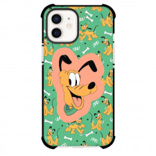 Pluto Phone Case For iPhone Samsung Galaxy Pixel OnePlus Vivo Xiaomi Asus Sony Motorola Nokia - Pluto Portrait Bone and Pluto Green Pattern Art Background