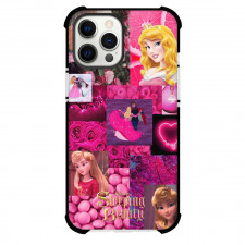 Disney Sleeping Beauty Aurora Phone Case For iPhone Samsung Galaxy Pixel OnePlus Vivo Xiaomi Asus Sony Motorola Nokia - Sleeping Beauty Aurora Collage On Pink Background
