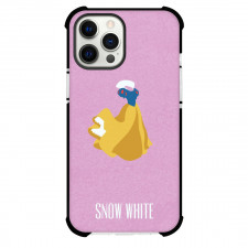 Snow White Case For iPhone Samsung Galaxy Pixel OnePlus Vivo Xiaomi Asus Sony Motorola Nokia - Dress Vector Art In Pink Background