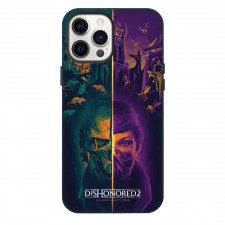 Dishonored Phone Case For iPhone Samsung Galaxy Pixel OnePlus Vivo Xiaomi Asus Sony Motorola Nokia - Dishonored Split Portrait Brush Art Game Poster