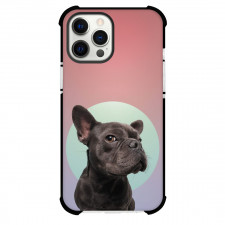 French Bulldog Phone Case For iPhone Samsung Galaxy Pixel OnePlus Vivo Xiaomi Asus Sony Motorola Nokia - French Bulldog Funny Portrait On Circle Background