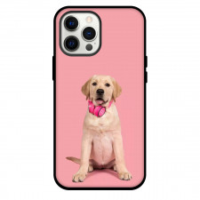 Labrador Retriever Dog Phone Case For iPhone Samsung Galaxy Pixel OnePlus Vivo Xiaomi Asus Sony Motorola Nokia - Labrador Retriever Dog With Pink Headphone On Pink Background