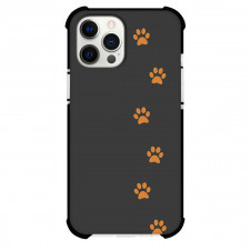 Dog Phone Case For iPhone Samsung Galaxy Pixel OnePlus Vivo Xiaomi Asus Sony Motorola Nokia - Dog Paw Print On Black Background