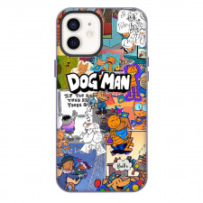 Dog Man Phone Case For iPhone Samsung Galaxy Pixel OnePlus Vivo Xiaomi Asus Sony Motorola Nokia - Dog Man Comic Art Collage Poster