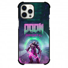 Doom Immortal Phone Case For iPhone Samsung Galaxy Pixel OnePlus Vivo Xiaomi Asus Sony Motorola Nokia - Doom Immortal Slayer Standing In Front Of Portal Poster