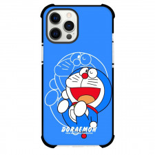 Doraemon Phone Case For iPhone Samsung Galaxy Pixel OnePlus Vivo Xiaomi Asus Sony Motorola Nokia - Doraemon Jumping Blue Background