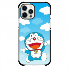 Doraemon Phone Case For iPhone Samsung Galaxy Pixel OnePlus Vivo Xiaomi Asus Sony Motorola Nokia - Doraemon Jumping Illustration Sky Background